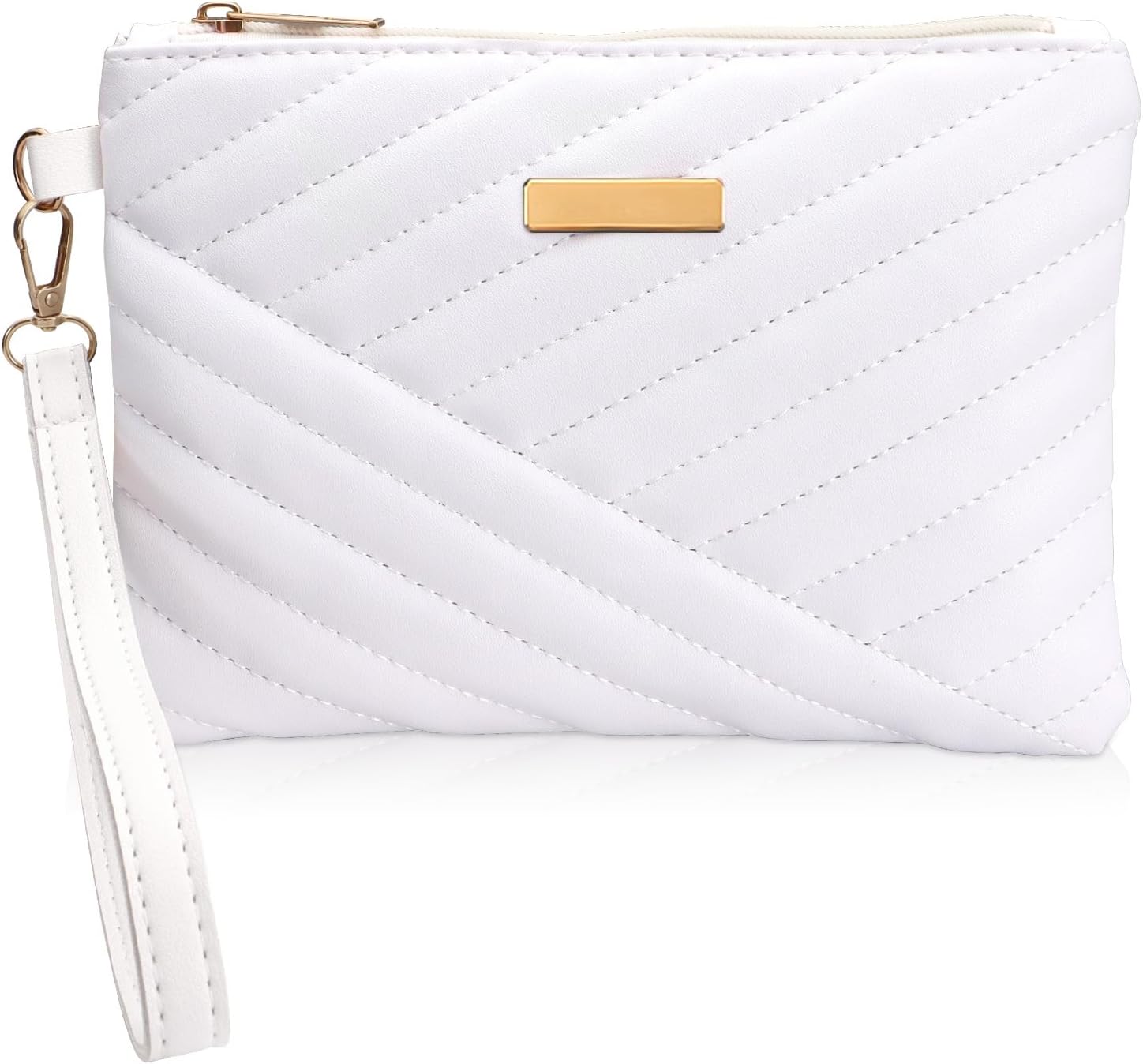 White Wristlets Wallets for Women, Womens Wristlet Wallets, Small Crossbody Phone Bags for Daily Shopping