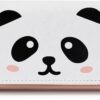 FuninCrea Small Ladies Purse Cute Panda Wallet for Women and Girls, PU Leather Women Wallet with 7 Card Slots and ID Windows, Womens Purse for Card, ID Card, Photo, Cash (Pink Panda)