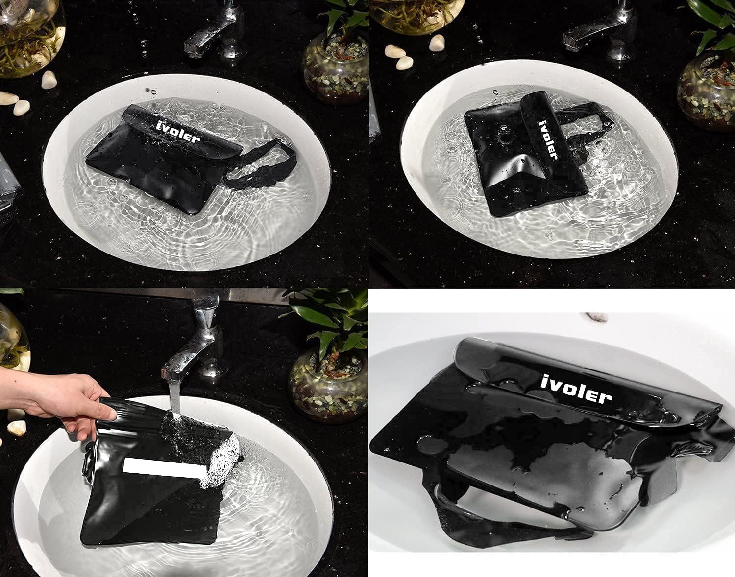 ivoler Pack of 2 Universal Waterproof Waist Bag with Waist Strap