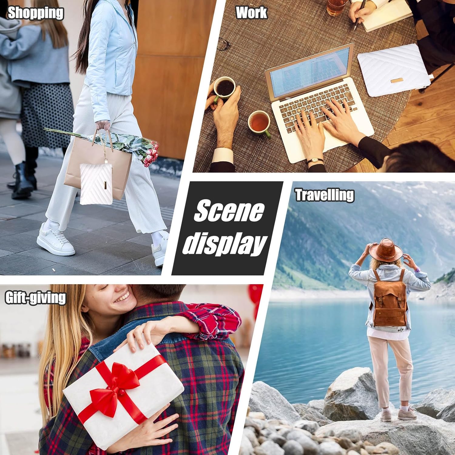 White Wristlets Wallets for Women, Womens Wristlet Wallets, Small Crossbody Phone Bags for Daily Shopping